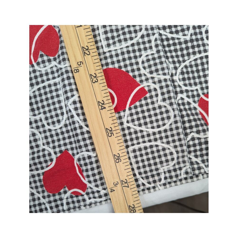 Women's White Swan Fundamentals Heart Scrub Top Black, White w/ Red Hearts Sz S - Picture 5 of 6